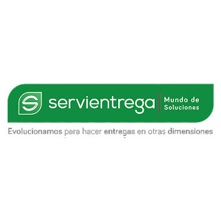 servientrega logo fondo verde